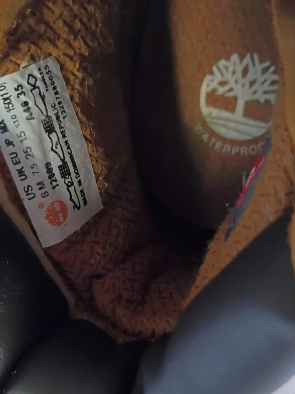 Timberland Kids Toddler Wheat/Tan Lace-Up Work Boots Size 8